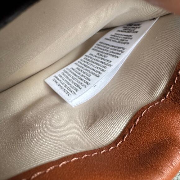 Lauren Ralph Lauren Leather Medium Adair Crossbody Lauren Tan - Picture 9 of 12